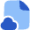 Document File Cloud Online Backup Icon from Plump Flat Set