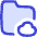 Document Folder Cloud Online Backup Icon from Flex Duo Set