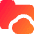 Document Folder Cloud Online Backup Icon from Core Gradient Set