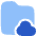 Document Folder Cloud Online Backup Icon from Plump Flat Set