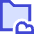 Document Folder Cloud Online Backup Icon from Sharp Duo Set
