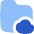 Document Folder Cloud Online Backup Icon from Flex Flat Set