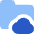 Document Folder Cloud Online Backup Icon from Core Flat Set