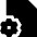 Document Setting Gear Icon from Sharp Solid Set