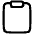 Empty Clipboard Icon from Plump Line Set