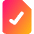 File Check Icon from Core Gradient Set