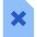 File Delete Icon from Sharp Flat Set