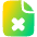 File Delete Icon from Plump Gradient Set