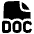 File Doc Icon from Plump Solid Set