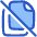File Document Copy Duplicate Off Icon from Plump Duo Set
