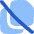 File Document Copy Duplicate Off Icon from Flex Flat Set