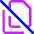 File Document Copy Duplicate Off Icon from Core Neon Set