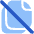 File Document Copy Duplicate Off Icon from Plump Flat Set