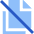 File Document Copy Duplicate Off Icon from Sharp Flat Set
