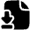 File Document Download Save Icon from Plump Solid Set