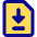 File Document Download Save Icon from Core Pop Set
