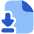File Document Download Save Icon from Plump Flat Set
