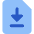 File Document Download Save Icon from Core Flat Set