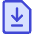 File Document Download Save Icon from Core Duo Set