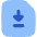 File Document Download Save Icon from Flex Flat Set