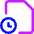 File Document Edit History Icon from Core Neon Set