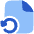 File Document Restore Page Icon from Plump Flat Set