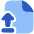 File Document Upload Publish Icon from Plump Flat Set