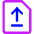 File Document Upload Publish Icon from Core Neon Set