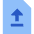 File Document Upload Publish Icon from Sharp Flat Set