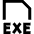 File Exe Icon from Sharp Line Set