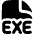 File Exe Icon from Flex Solid Set