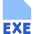 File Exe Icon from Sharp Flat Set