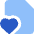 File Favorite Heart Icon from Core Flat Set