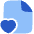 File Favorite Heart Icon from Plump Flat Set