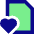 File Favorite Heart Icon from Sharp Pop Set