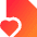 File Favorite Heart Icon from Sharp Gradient Set