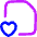 File Favorite Heart Icon from Flex Neon Set