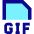 File Gif Icon from Sharp Pop Set