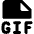 File Gif Icon from Core Solid Set