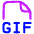 File Gif Icon from Plump Neon Set