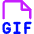 File Gif Icon from Core Neon Set