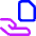 File Give Hand Icon from Core Neon Set