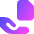 File Give Hand Icon from Core Gradient Set