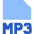 File Mp3 Icon from Sharp Flat Set
