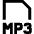 File Mp3 Icon from Sharp Line Set