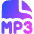 File Mp3 Icon from Flex Gradient Set