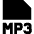 File Mp3 Icon from Sharp Solid Set