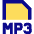 File Mp3 Icon from Sharp Pop Set