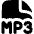 File Mp3 Icon from Flex Solid Set