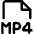 File Mp4 Icon from Core Line Set